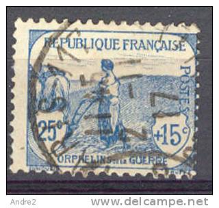 France 1917-18 Oprhelins De Guerre 25c+15c - Used Stamps
