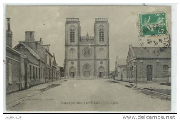 H 41 /CPA  VILLERS BRETONNEUX  (80)   L' EGLISE - Villers Bretonneux