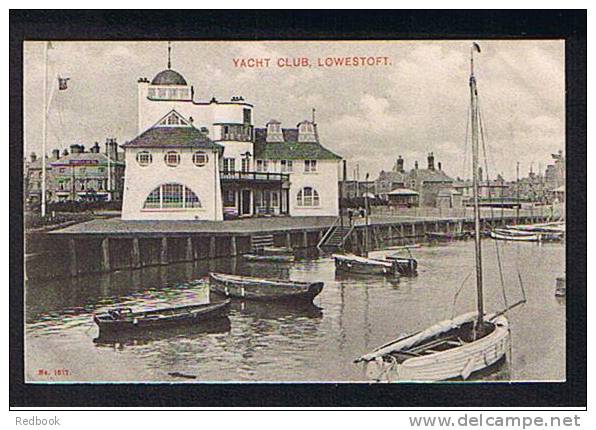 Early Postcard The Yacht Club Lowestoft Harbour Suffolk - Ref 267 - Lowestoft