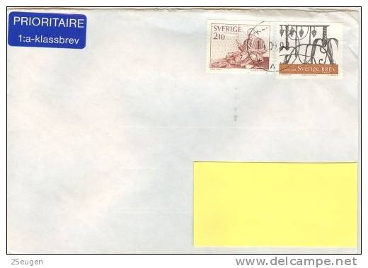 SWEDEN COVER SENT TO POLAND 1998 - Cartas & Documentos