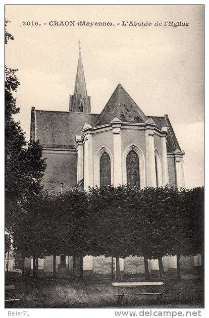 53 / Craon. L'Abside De L'Eglise - Craon