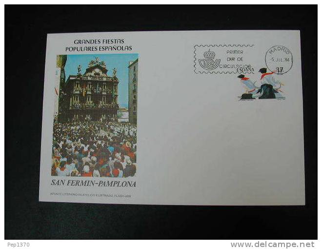 España 1984,  Cartes Maximum Fiestas De San Fermin (Pamplona) - Maximum Cards