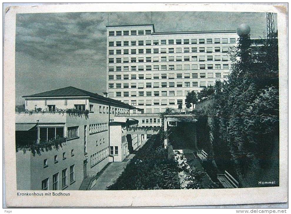 Schwäbisch Hall,Krankenhaus Mit Badhaus,Ev,Diakonissenanstalt Schw.Hall,1949. - Schwaebisch Hall