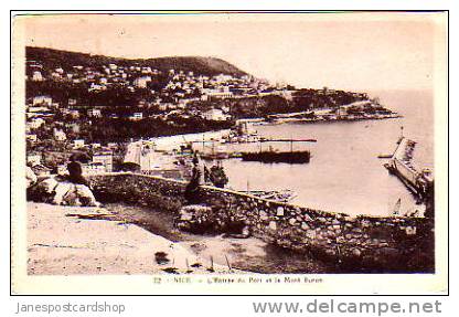 NICE - L'Entree Du Port Et Mont Boron - 1936 - Alpes Maritimes  06 - FRANCE - Cafés, Hôtels, Restaurants