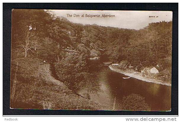 1926 Real Photo Postcard Cottage At The Don At Balgownie Aberdeen Scotland - Ref 268 - Aberdeenshire