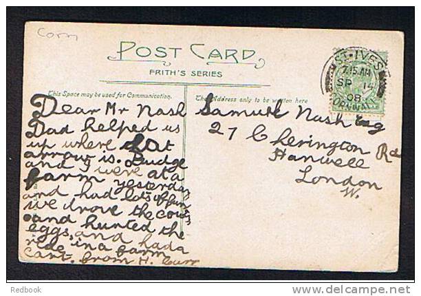 1905 Postcard Gurnards Head Cornwall With GB Perfin Error Reversed T. B. Over C. - Ref 268 - Perfins