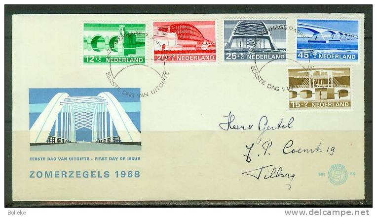 Pays Bas  -  Lettre FDC De 1968  -  Ponts - FDC