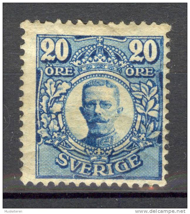 Sweden 1911 Mi. 74 King Gustaf  MLH - Unused Stamps