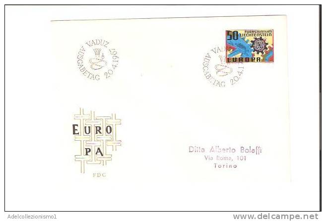 15382)lettera F.d.c Europa  Con 50 Da Ausgabetag A Torino Il 20-4-1967 - Lettres & Documents