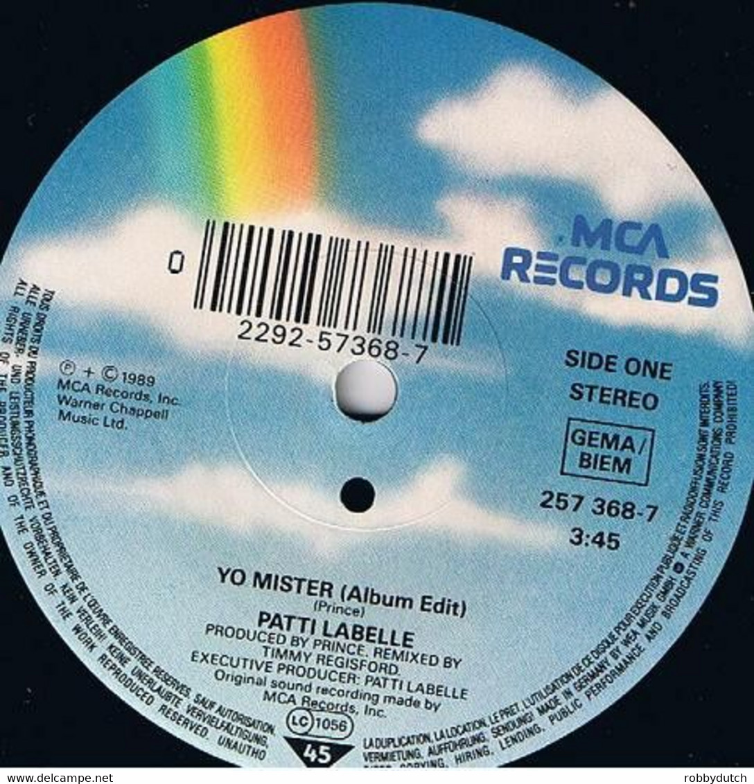 * 7" *  PATTI LABELLE - YO MISTER (Germany 1989 Ex-!!!) - Soul - R&B