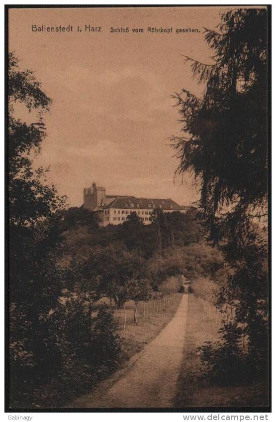 *GERMANY - BALLENSTEDT-001 - SCHLOSS VOM RÖHRKOPF GESEHEN - Ballenstedt