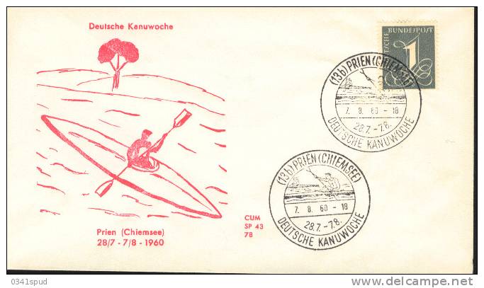 1960 Allemagne  Prien Canoe  Canoa - Kanu