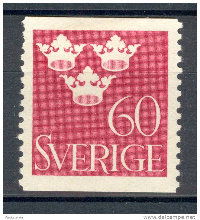 Sweden 1939 Mi. 265A Three Crowns 2-sided Perf MH - Nuevos