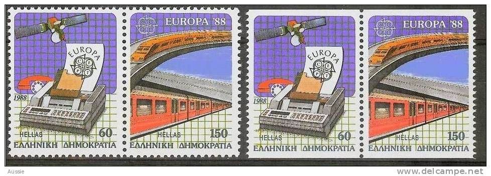 Cept 1988 Greece Grece Griekenland Yvertn° 1665-68 *** MNH Cote 30 Euro - 1988