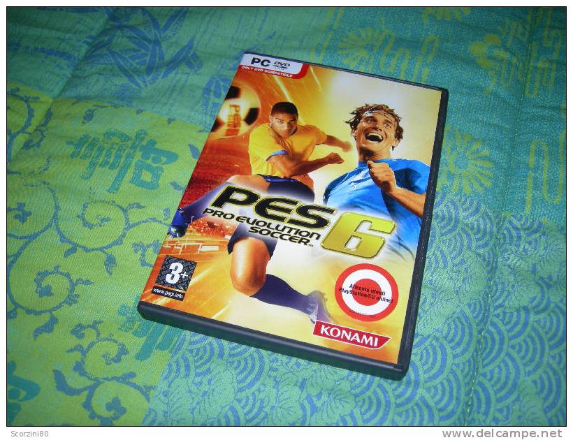 PC-Pro Evolution Soccer PES 6 ORIGINALE - Giochi PC