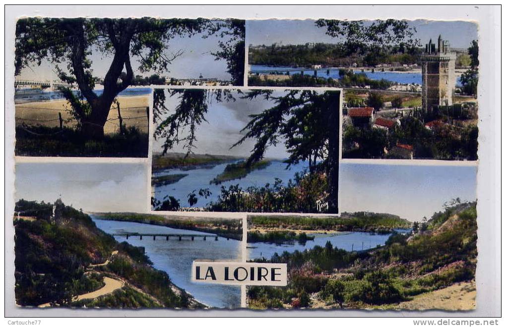 H141 - La LOIRE - Jolie Multivues De 1956 - ANCENIS LE CELLIER (Loire Atlantique) - CHAMPTOCEAUX LA VARENNE (Maine &  L. - Other & Unclassified