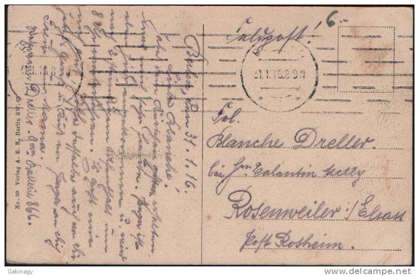 *GERMANY - BERLIN-037 - UNTER DEN LINDEN - BRANDENBURGER TOR - 1916 - Brandenburger Door