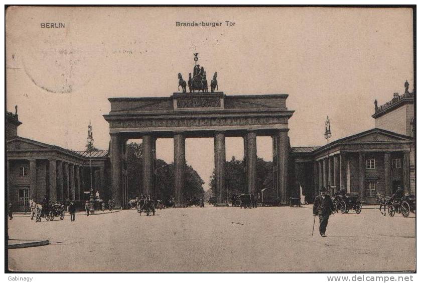 *GERMANY - BERLIN-045 - BRANDENBURGER TOR - 1916 - Brandenburger Door