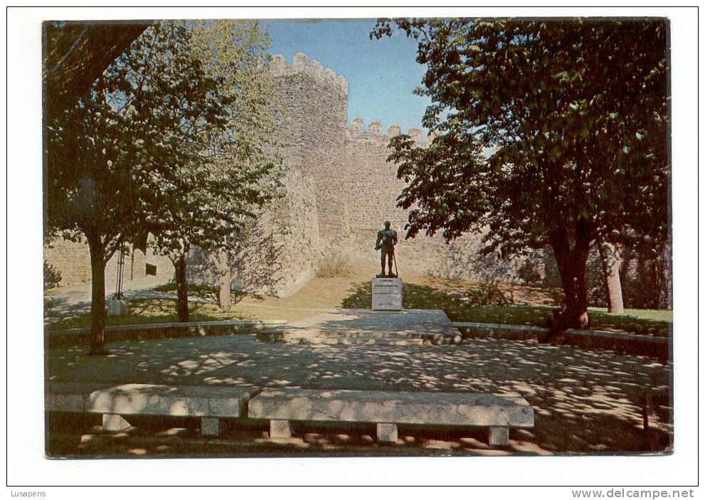 Portugal Cor 3283 – Bragança - Estatua De D. Fernando E Jardim Da Cidadela - Bragança