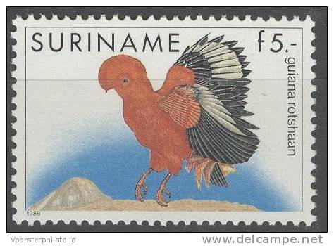 REPUBLIEK SURINAME 1985 ZBL 470 VOGEL BIRD OISEAU - Gallinacées & Faisans