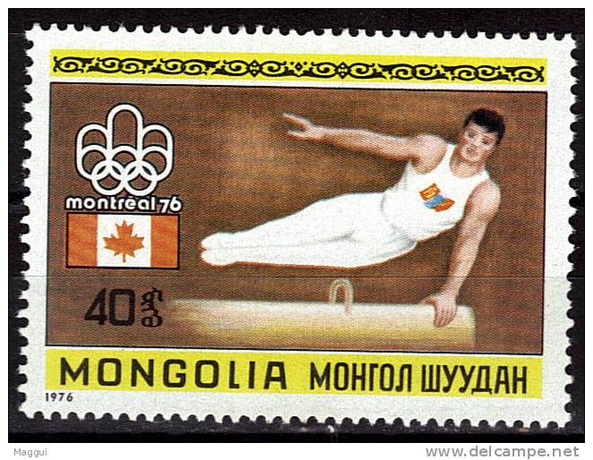 MONGOLIE   N° 835  **  Jo 1976  Gymnastique Arcon - Gymnastique