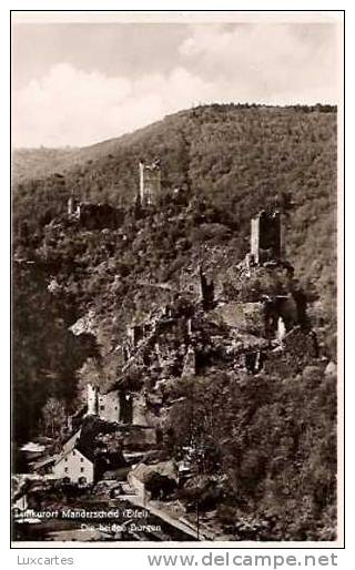 LUFTKURORT MANDERSCHEID (EIFEL). DIE BEIDEN BURGEN. - Manderscheid