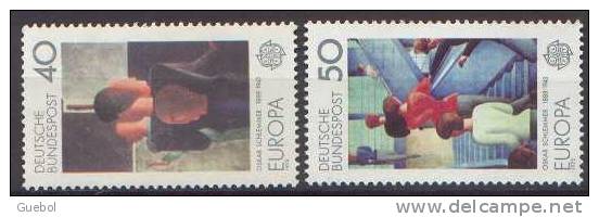 CEPT / Europa 1975 Allemagne N° 689 Et 690 ** Tableaux - Peintures - 1975