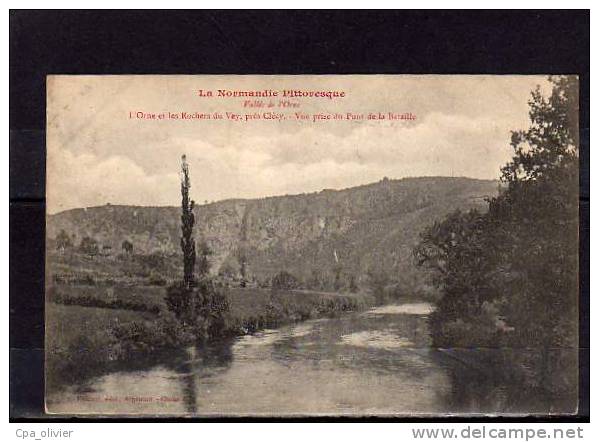 14 CLECY (envs Thury Harcourt) Bords D´Orne, Rochers De Vey, Ed Roussel, Vallée Orne, Normandie Pittoresque, Dos 1900 - Clécy