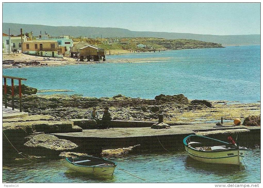 DZ - Mostaganem - Salamandre - CPM éd. SNED N° 1209 (animée - écrite, 1971) - [plage - Barques] - Mostaganem