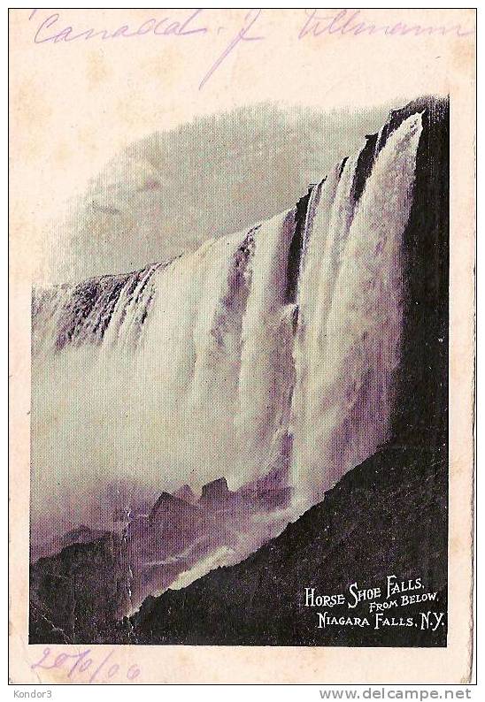 Horse Shoe Falls From Below Niagara Falls 1906 - Niagarafälle