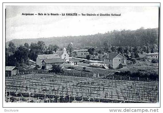 Cpa LA HARAZEE Bois De La Gruerie CIMETIERE NATIONAL Argonne - Cementerios De Los Caídos De Guerra