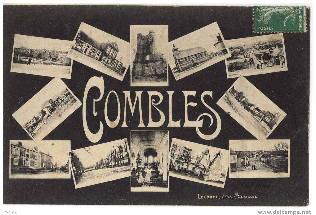 COMBLES  -   Carte Multivues De La Ville. - Combles