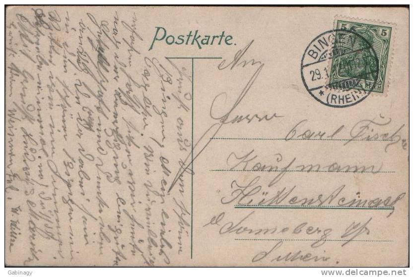 *GERMANY - BINGEN-008 - 1912 - Bingen