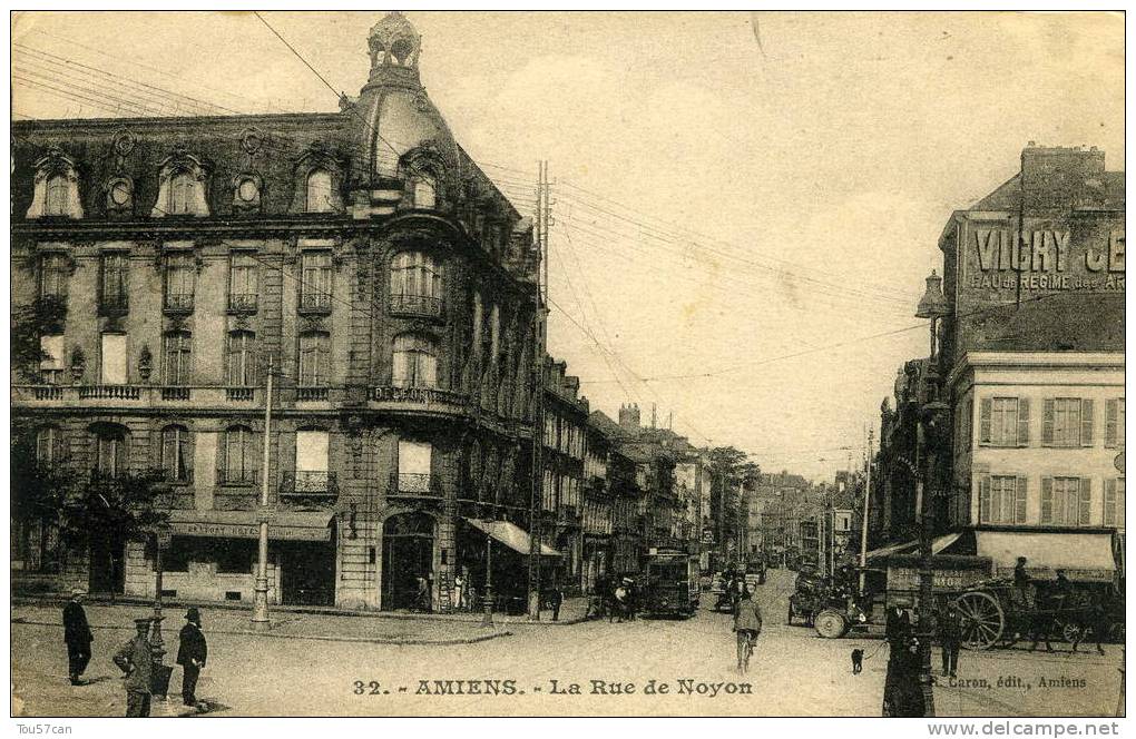 AMIENS - SOMME - BELLE CPA ANIMEE. - Amiens