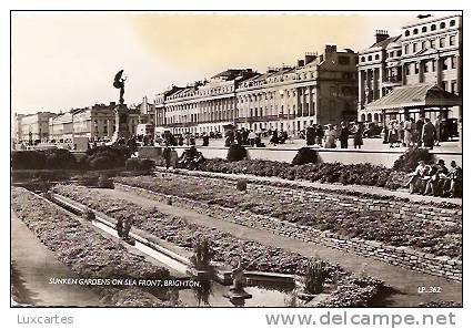 SUNKEN GARDENS ON SEA FRONT.BRIGHTON  . - Brighton