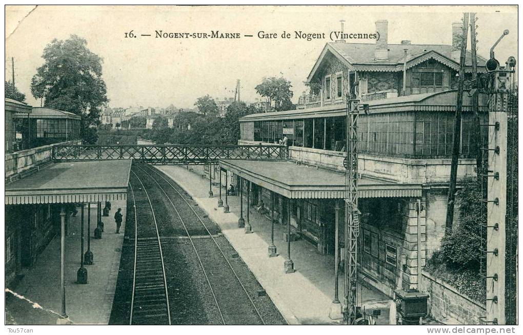 NOGENT-SUR-MARNE - VAL DE MARNE - BELLE CPA DE 1909. - Nogent Sur Marne