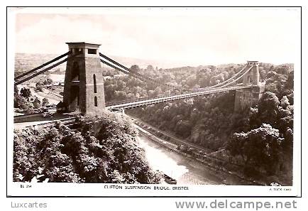 BL. 354.  CLIFTON SUSPENSION BRIDGE.BRISTOL ./   A TUCK CARD - Bristol