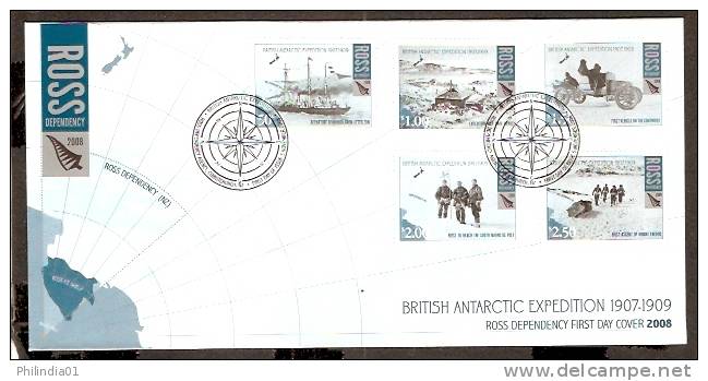 Ross Dependancy - New Zealand 2008 British Antarctic Expedition Geology Map FDC + Folder # 6523 - Other & Unclassified