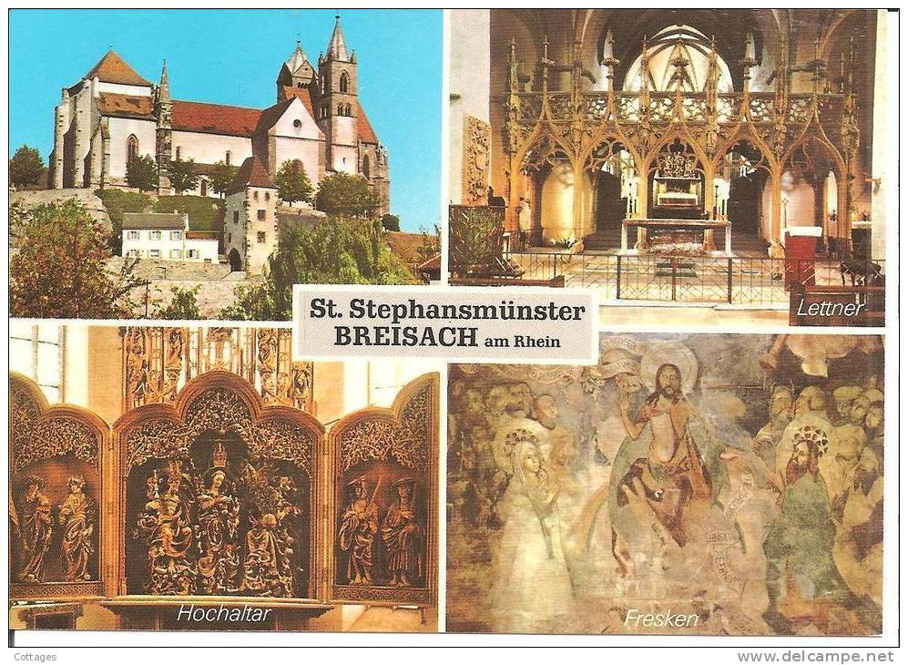 BREISACH A. Rh. - St Stephanmünster - Carte Avec 4 Vues - Breisach