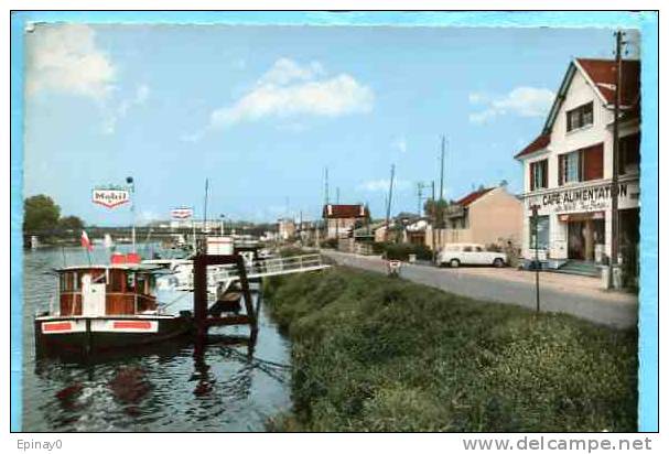 B - 78 - CONFLANS SAINTE HONORINE - N° Ac 202 - Quai De L'ile Du Bac - Pompe à éssence Naval MOBIL - Conflans Saint Honorine