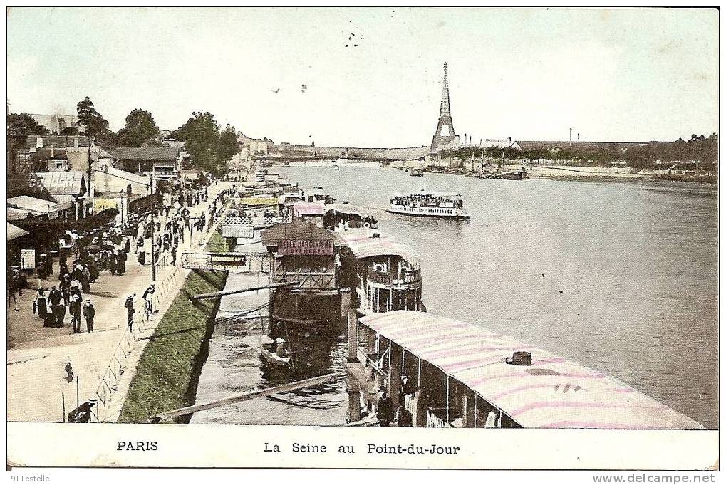 75 Paris - La Seine Au Point Du Jour - The River Seine And Its Banks