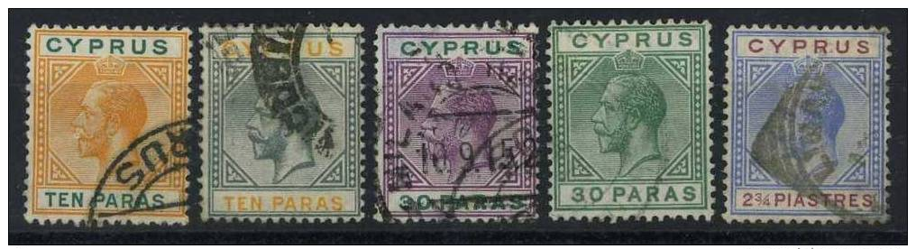 CIPRO - 1921 /23 - Catalogo Yvert E Tellier N° 67-68-69-70-76 - Usati - - Altri & Non Classificati