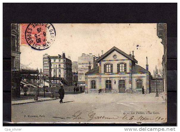 92 LA GARENNE COLOMBES LES VALLEES Gare, Extérieur, Ed Marmuse 4, 1905 - La Garenne Colombes