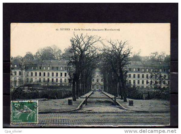 92 SEVRES Ecole Normale, Ancienne Manufacture, Ed ? 28, 1910 - Sevres