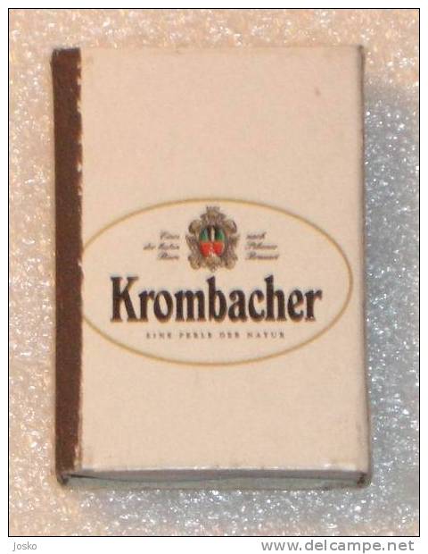 KROMBACHER Bier ( Germany ) * Matchbox Boites D`allumettes Match Matches Matchboxes Zundholzschachteln * Beer Bière Pils - Zündholzschachteln