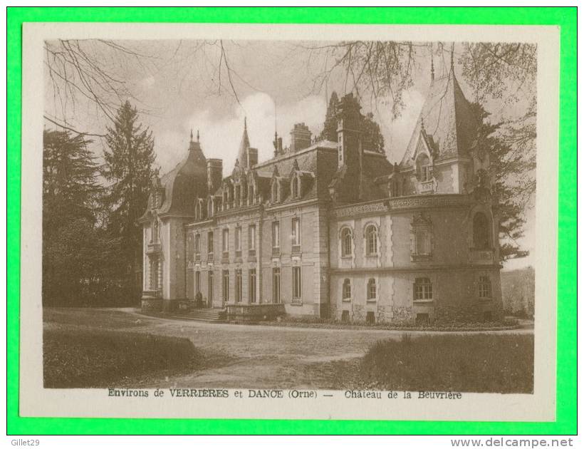 GREZ-NEUVILLE (49) - CHÂTEAU DE LA BEUVRIÈRE - M.  AUBE ÉDITEUR - - Segre