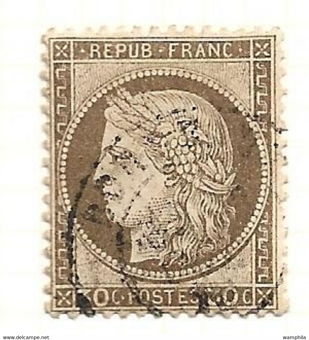 France N° 56 X 8 Ex Couleurs, Oblitérations, Variétés - 1871-1875 Ceres