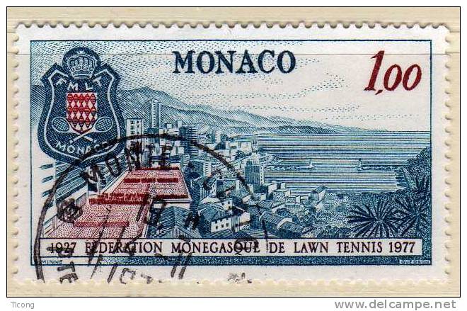 MONACO THEME TENNIS - FEDERATION MONEGASQUE DE LAWN TENNIS 1977, VOIR LE SCANNER - Tenis