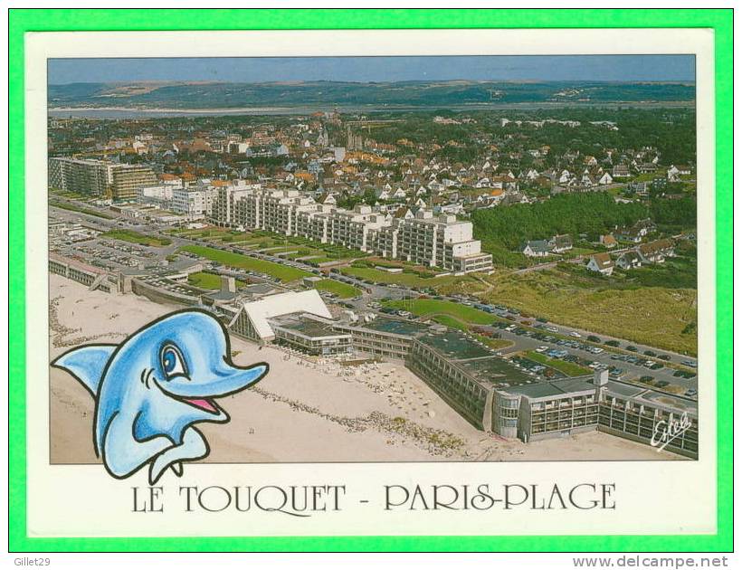 LE TOUQUET-PARIS-PLAGE (62) - VUE AÉRIENNE - CIRCULÉE EN 1997 - ÉDITIONS ESTEL-BLOIS -  CIRCULÉE EN 1991 - - Montreuil