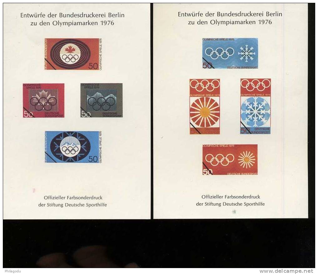 Reproduction Des Projets Non Adoptés De L´Allemagne Occidentale  OLYMPIC 1976 - Summer 1976: Montreal